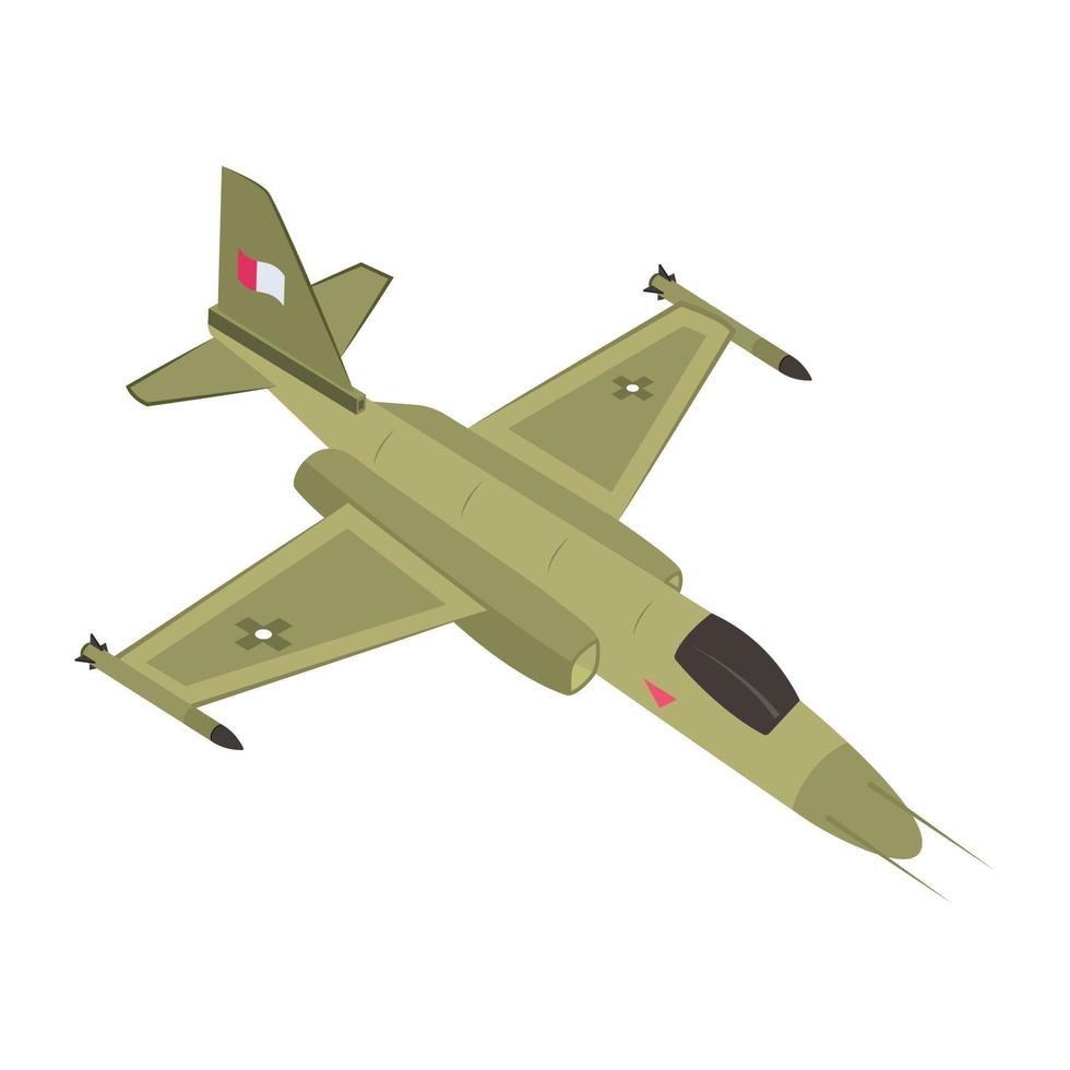 avión de combate y jet militar vector