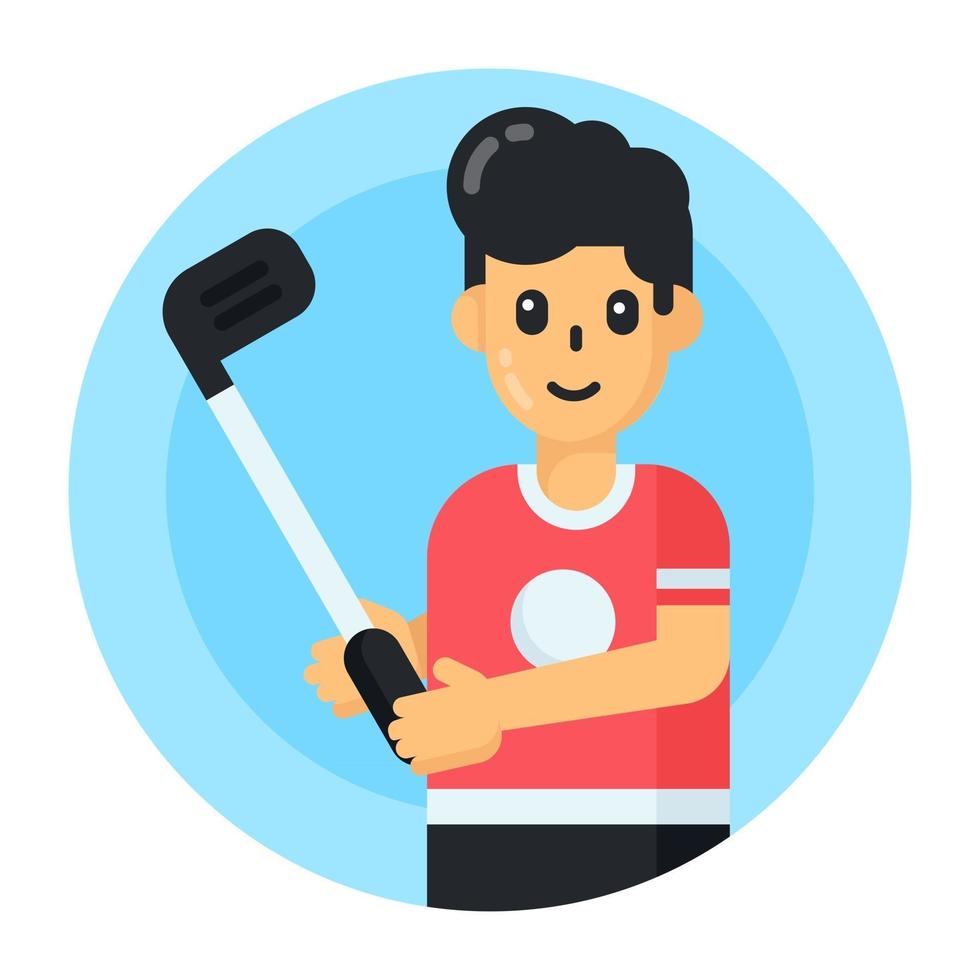 Hockey Player and Sportsman vector