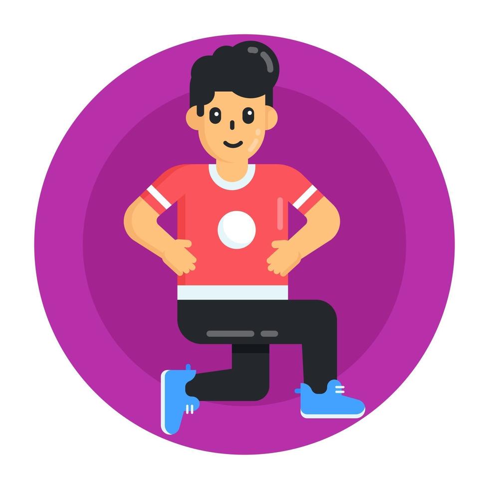 Sportsperson and Avatar vector