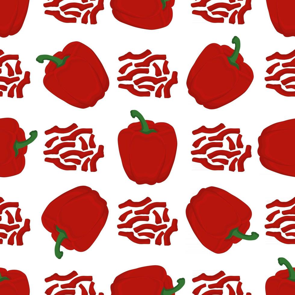 Illustration on theme of bright pattern bell pepper vector