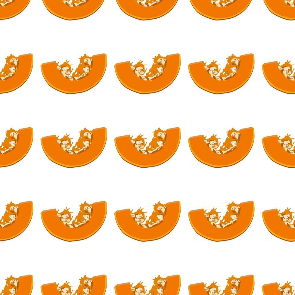 Illustration on theme of bright pattern yellow pumpkin vector