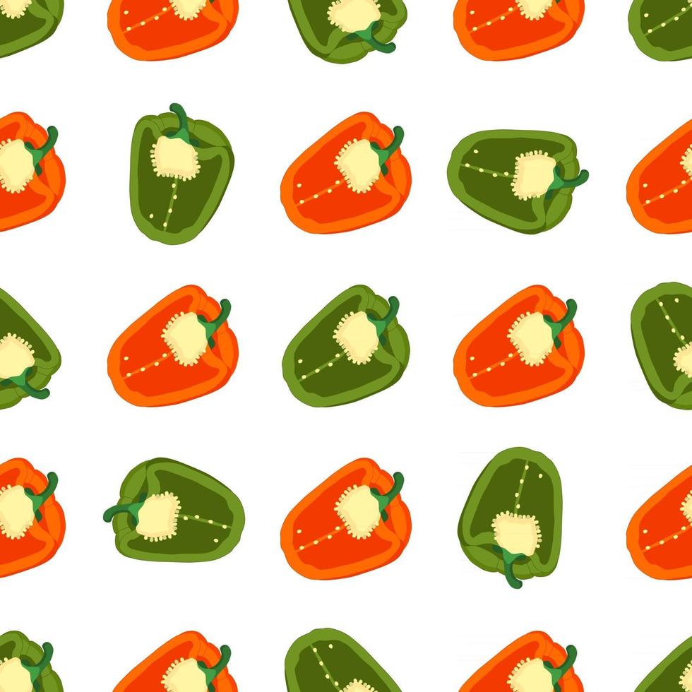 Illustration on theme of bright pattern bell pepper vector