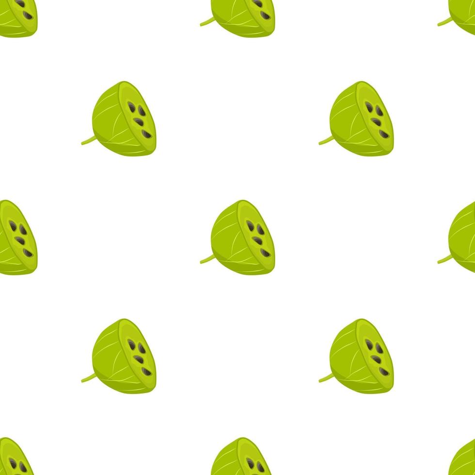 Theme big colored seamless gooseberry vector