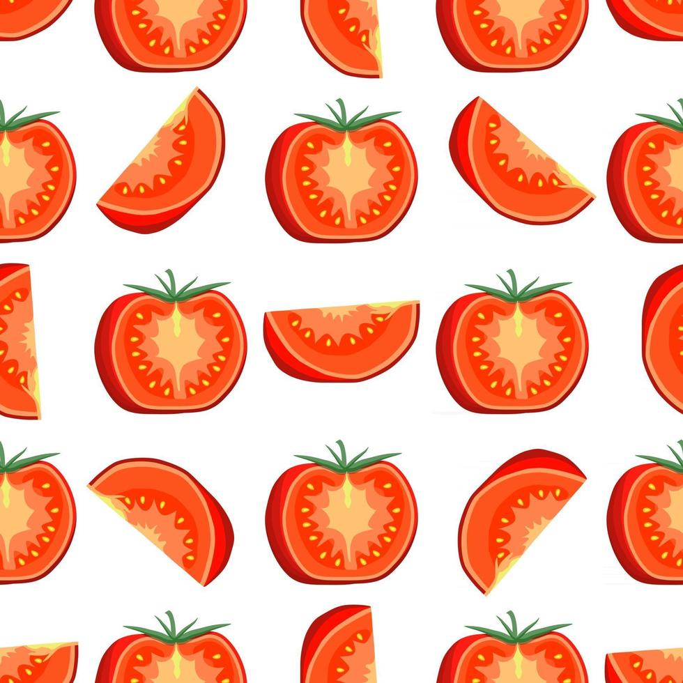 pattern red tomato, vegetable ketchup for seal vector