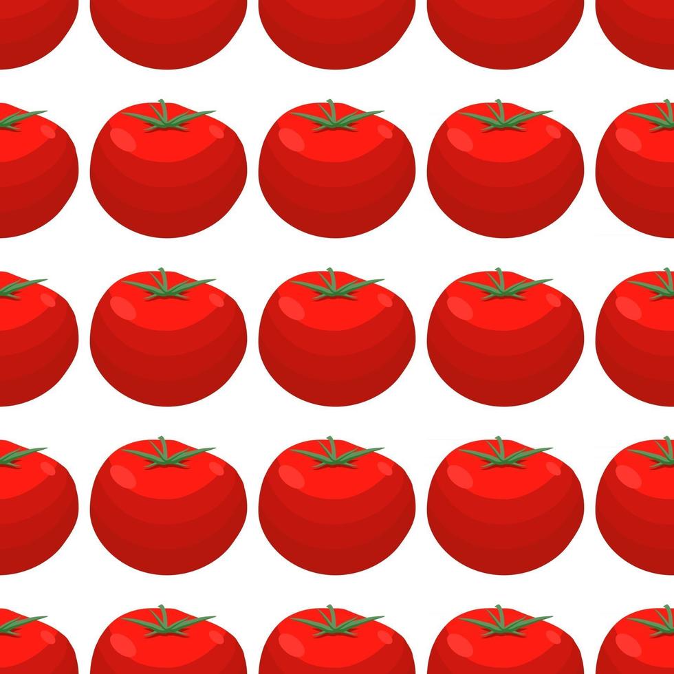 pattern red tomato, vegetable ketchup for seal vector