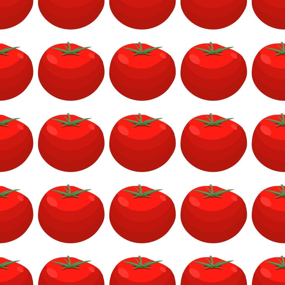 pattern red tomato, vegetable ketchup for seal vector