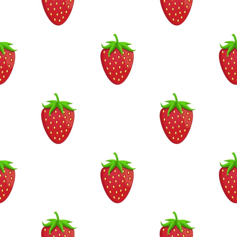 Theme big colored seamless strawberry vector