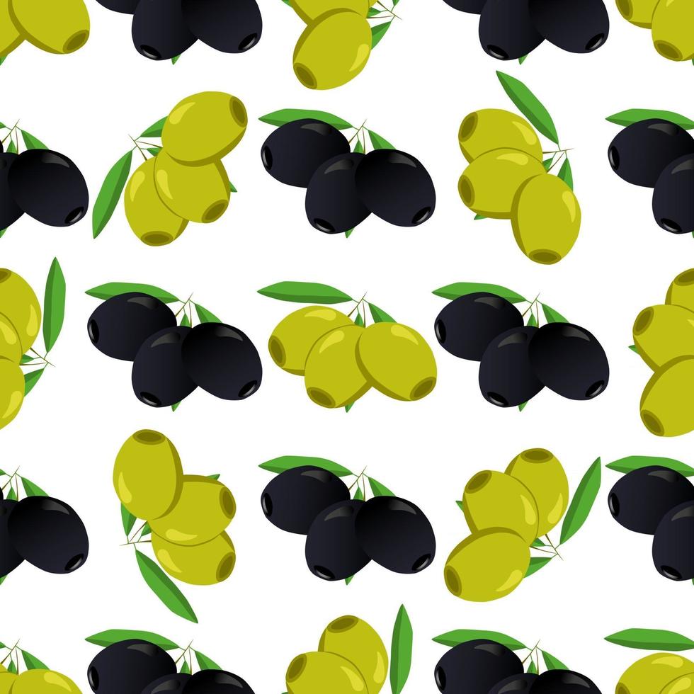 Illustration on theme of bright pattern italian olive vector
