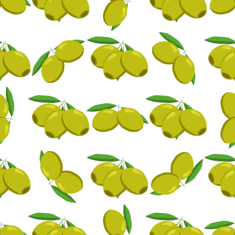 Illustration on theme of bright pattern italian olive vector