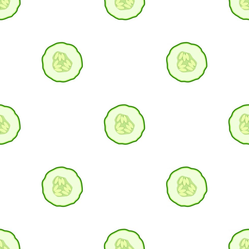 Ilustración sobre el tema del pepino verde patrón brillante vector