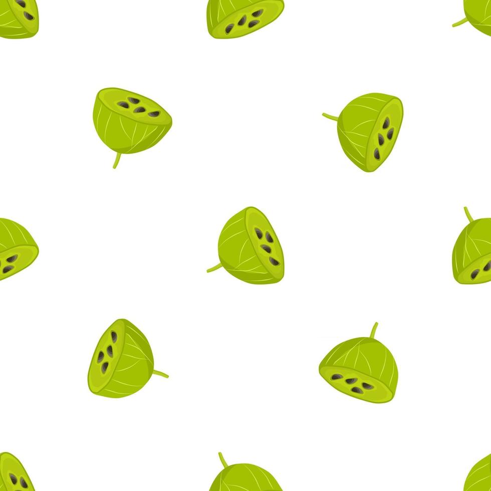 Theme big colored seamless gooseberry vector