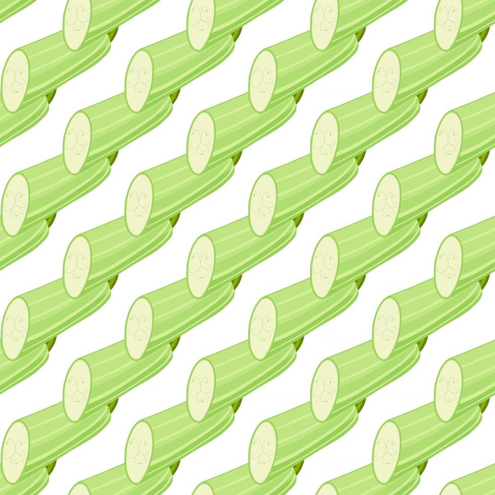 Illustration on theme of bright pattern zucchini vector
