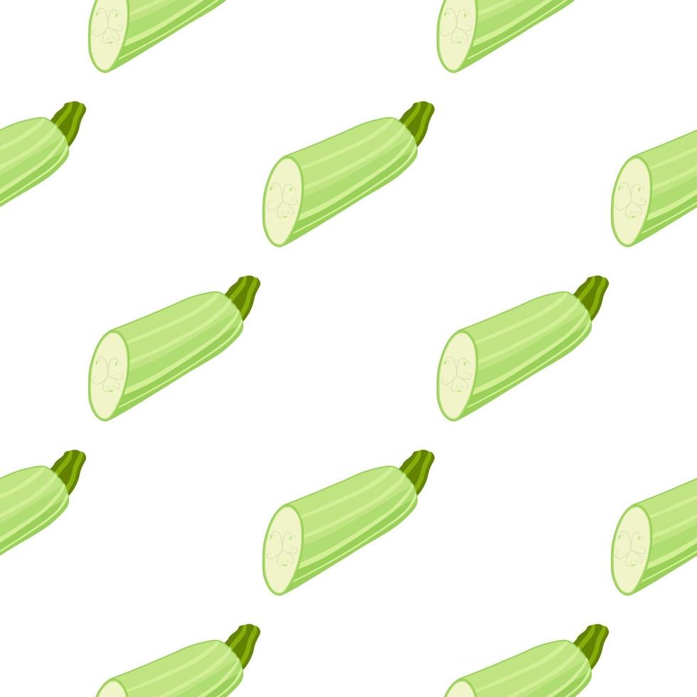 Illustration on theme of bright pattern zucchini vector