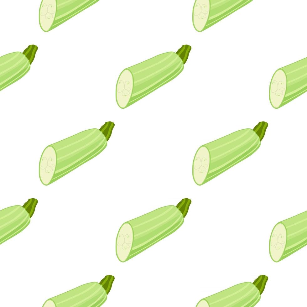 Illustration on theme of bright pattern zucchini vector