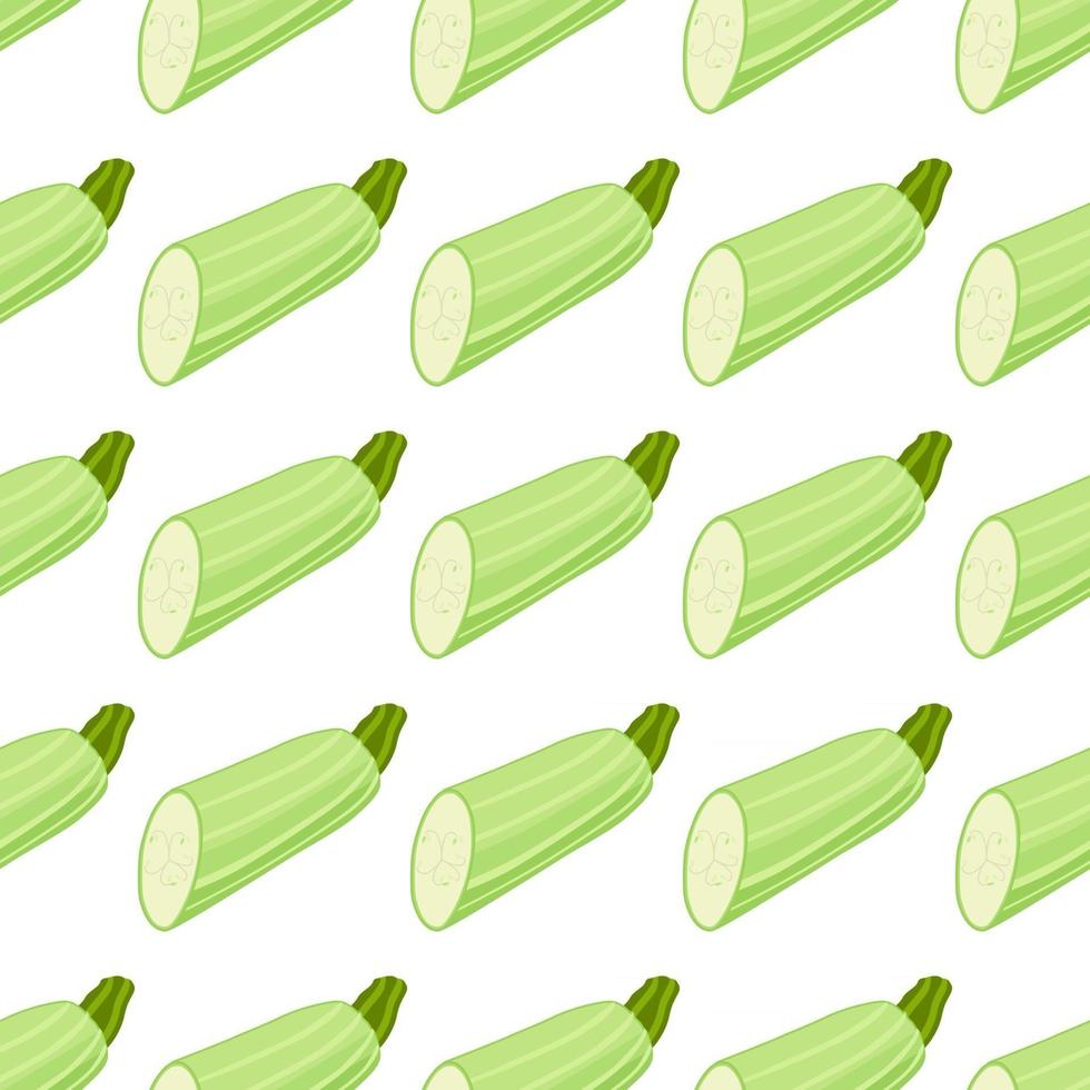 Illustration on theme of bright pattern zucchini vector