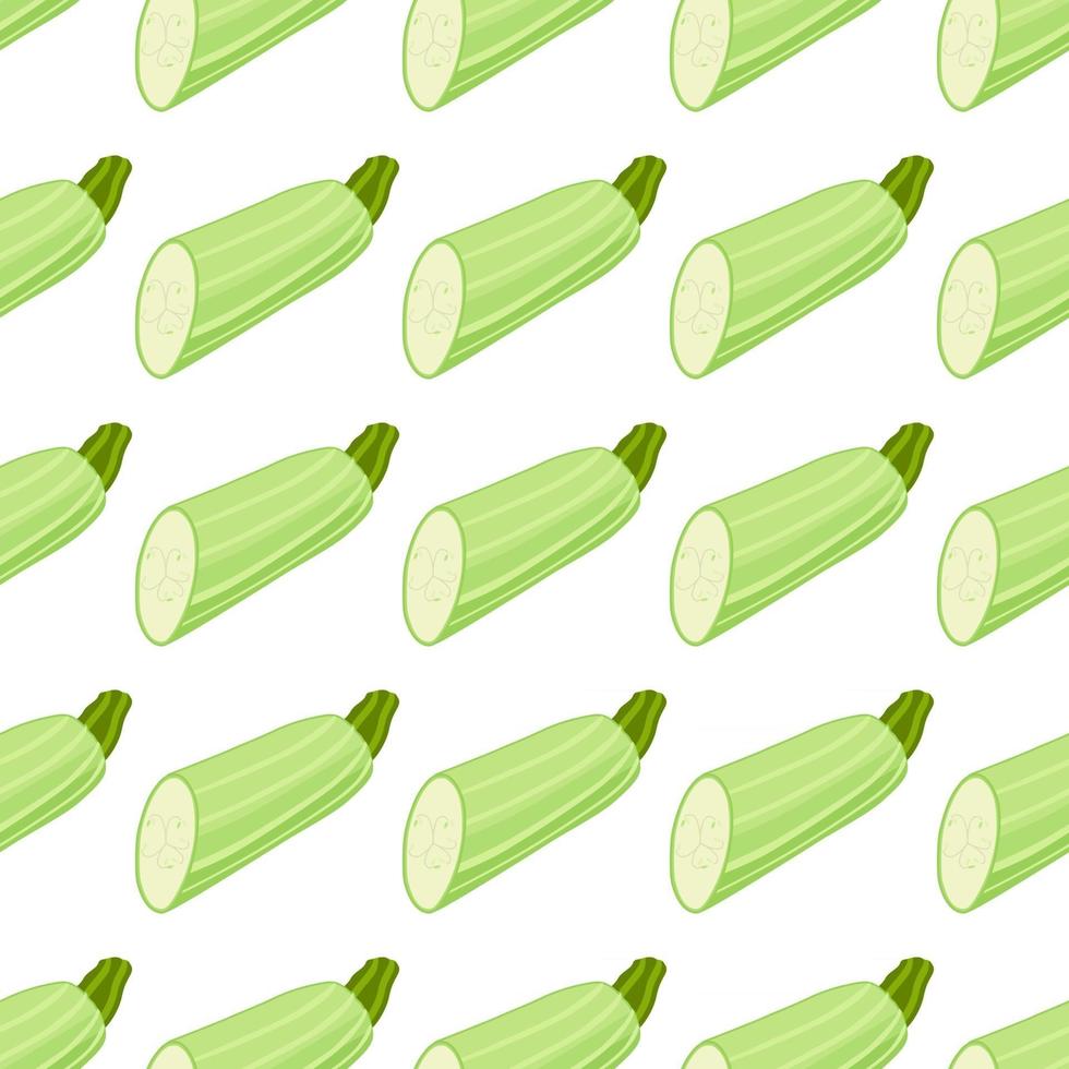 Illustration on theme of bright pattern zucchini vector