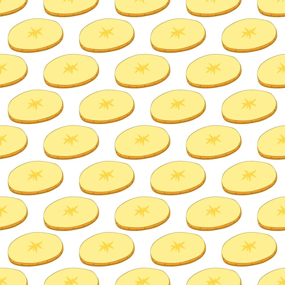 Illustration on theme of bright pattern brown potato vector