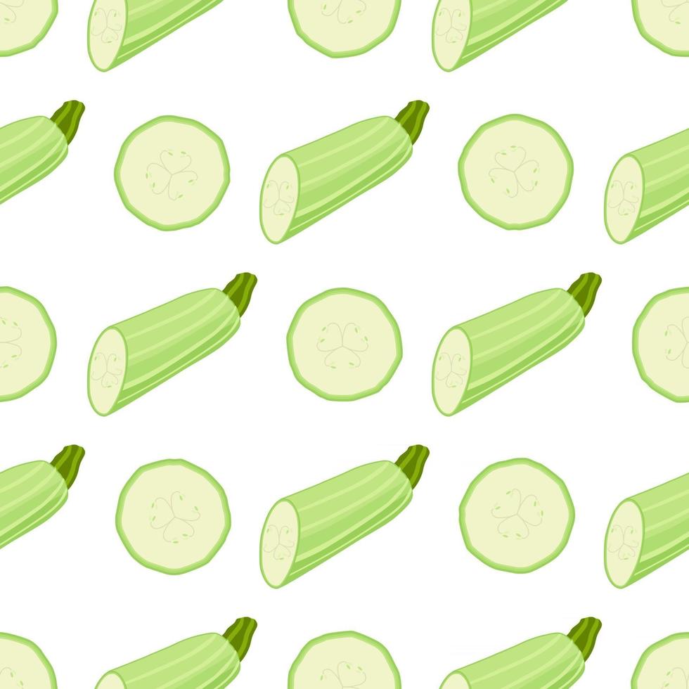 Illustration on theme of bright pattern zucchini vector