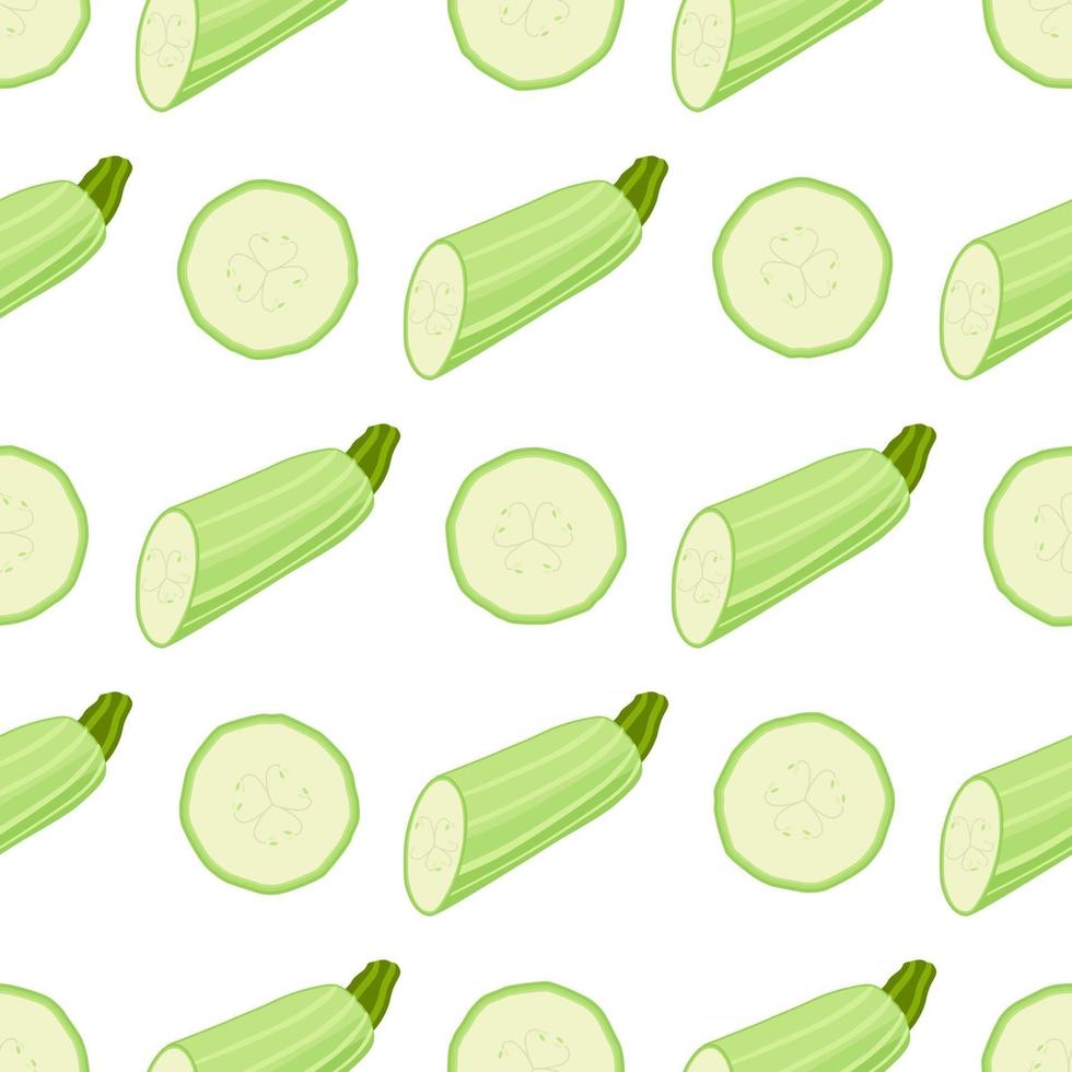 Illustration on theme of bright pattern zucchini vector