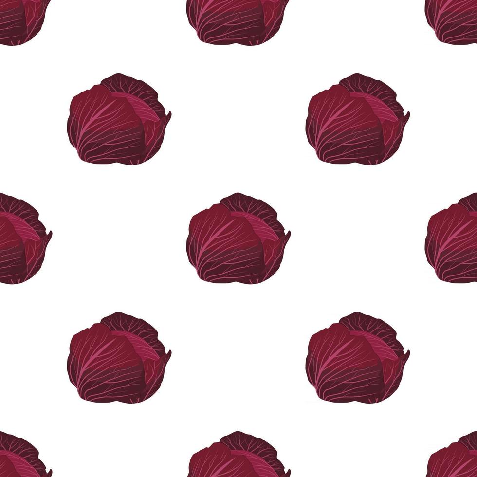 Illustration on theme of bright pattern rounded cabbage vector