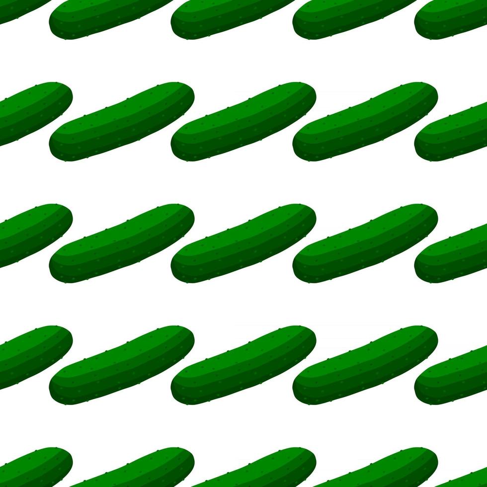 Illustration on theme of bright pattern green cucumber vector