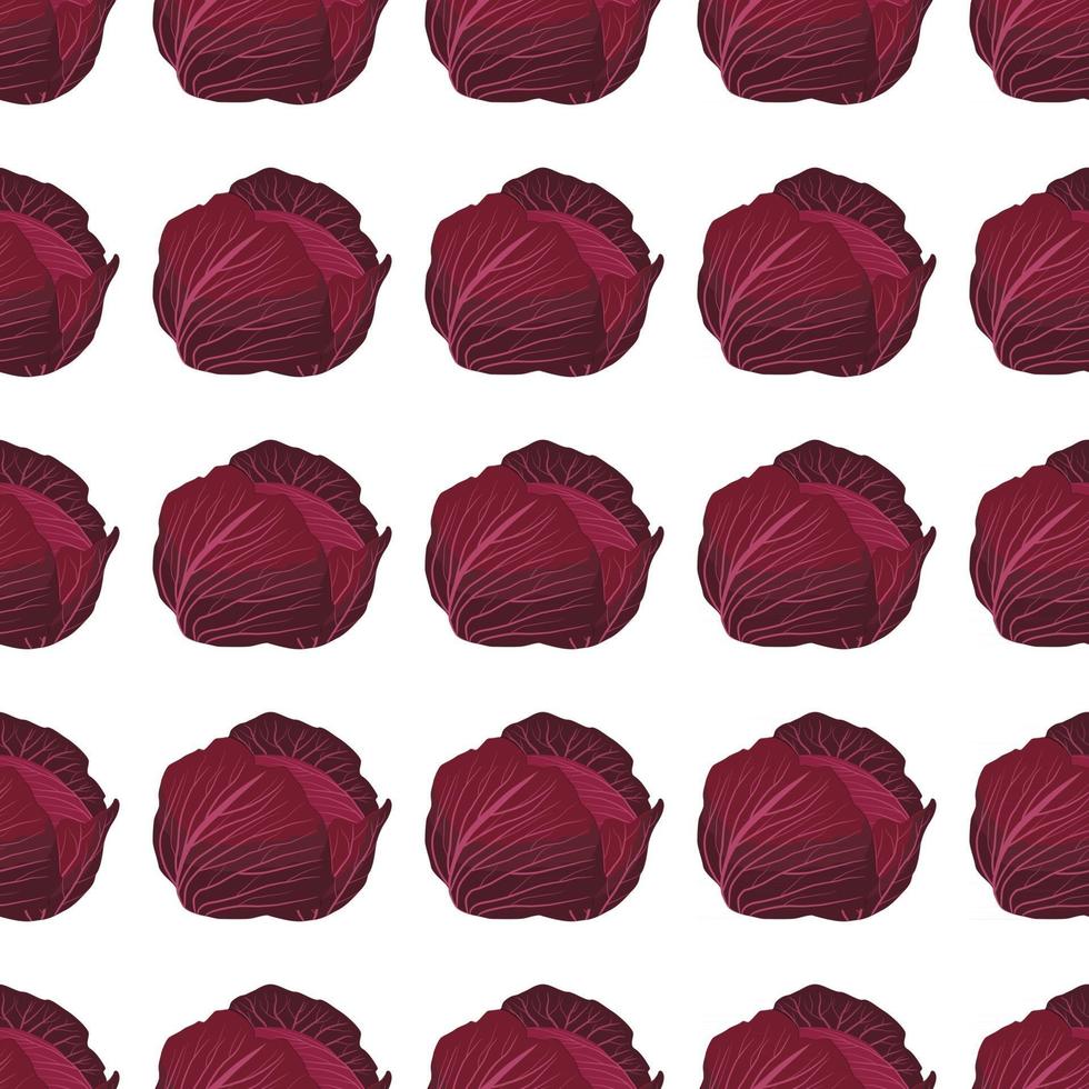 Illustration on theme of bright pattern rounded cabbage vector