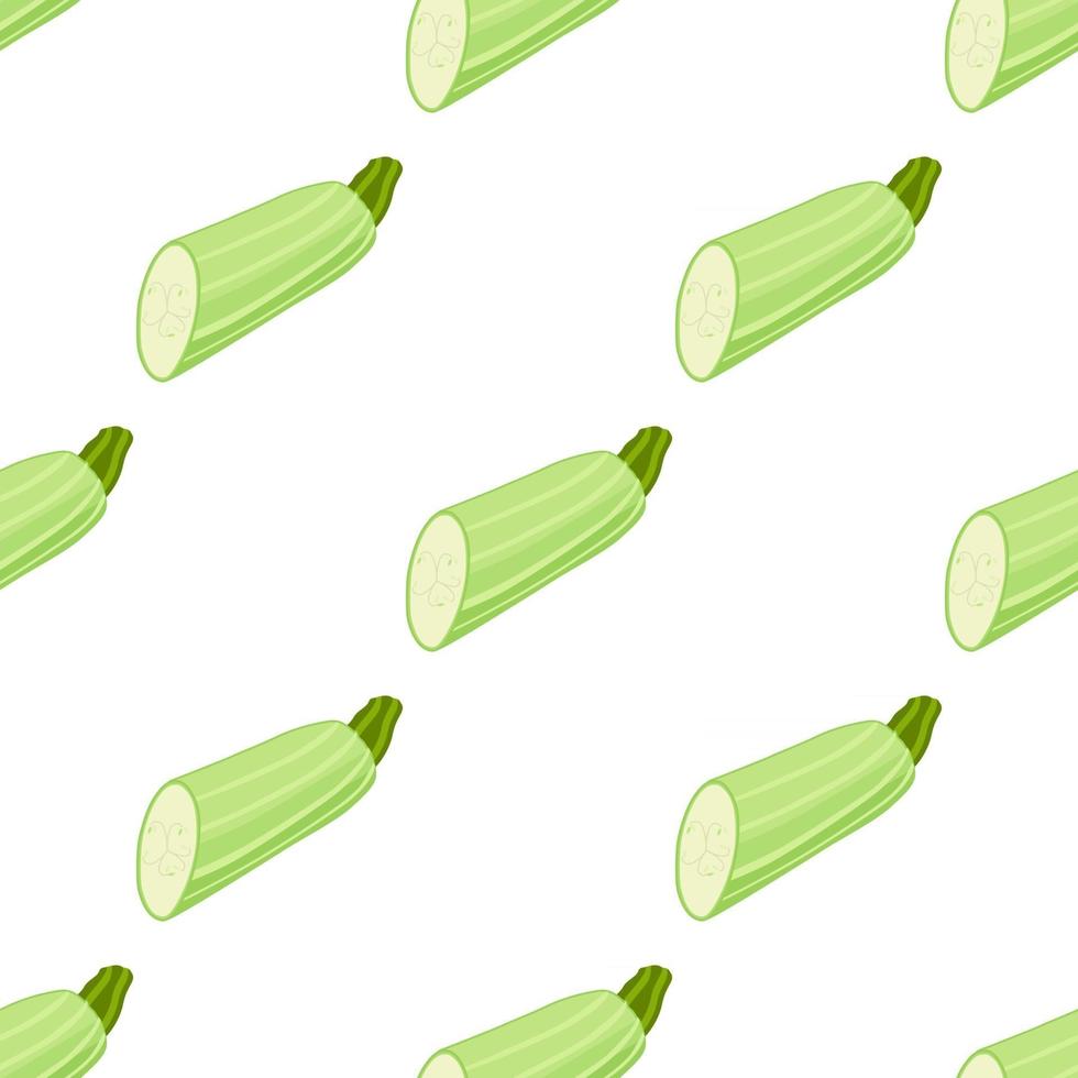 Illustration on theme of bright pattern zucchini vector