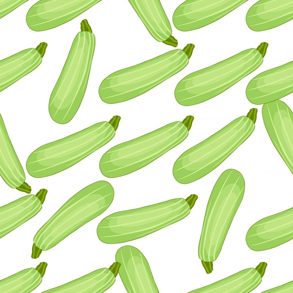 Illustration on theme of bright pattern zucchini vector