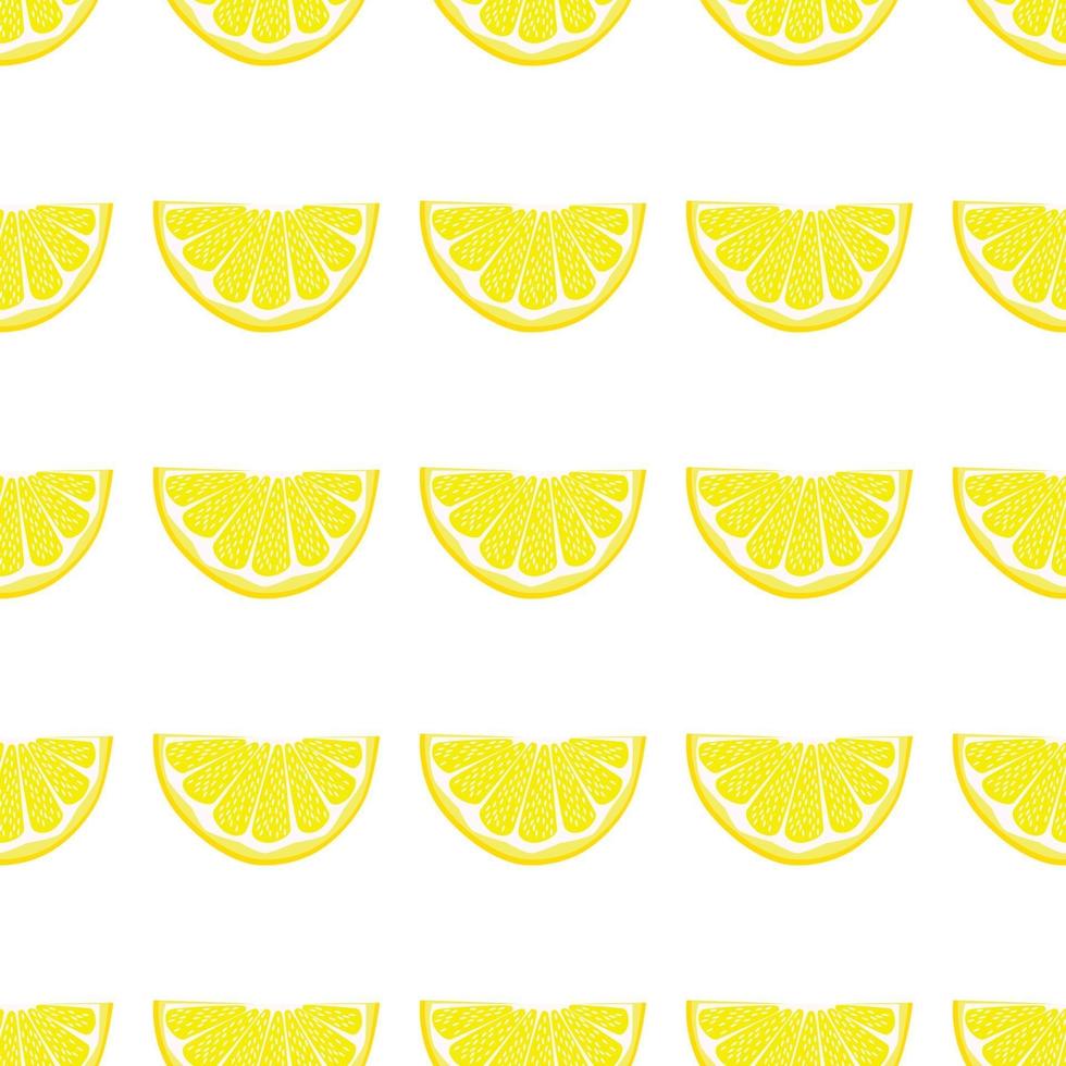 Illustration on theme big colored seamless yellow lemon vector