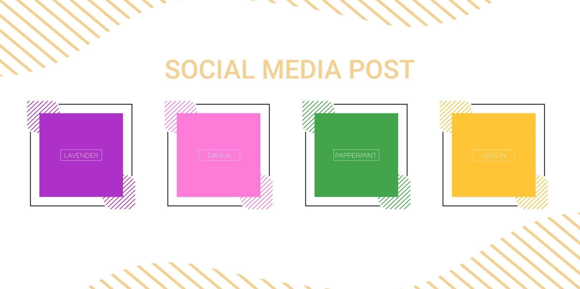 Social media Post Template vector