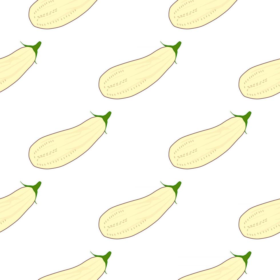 pattern eggplant, vegetable aubergine for seal vector