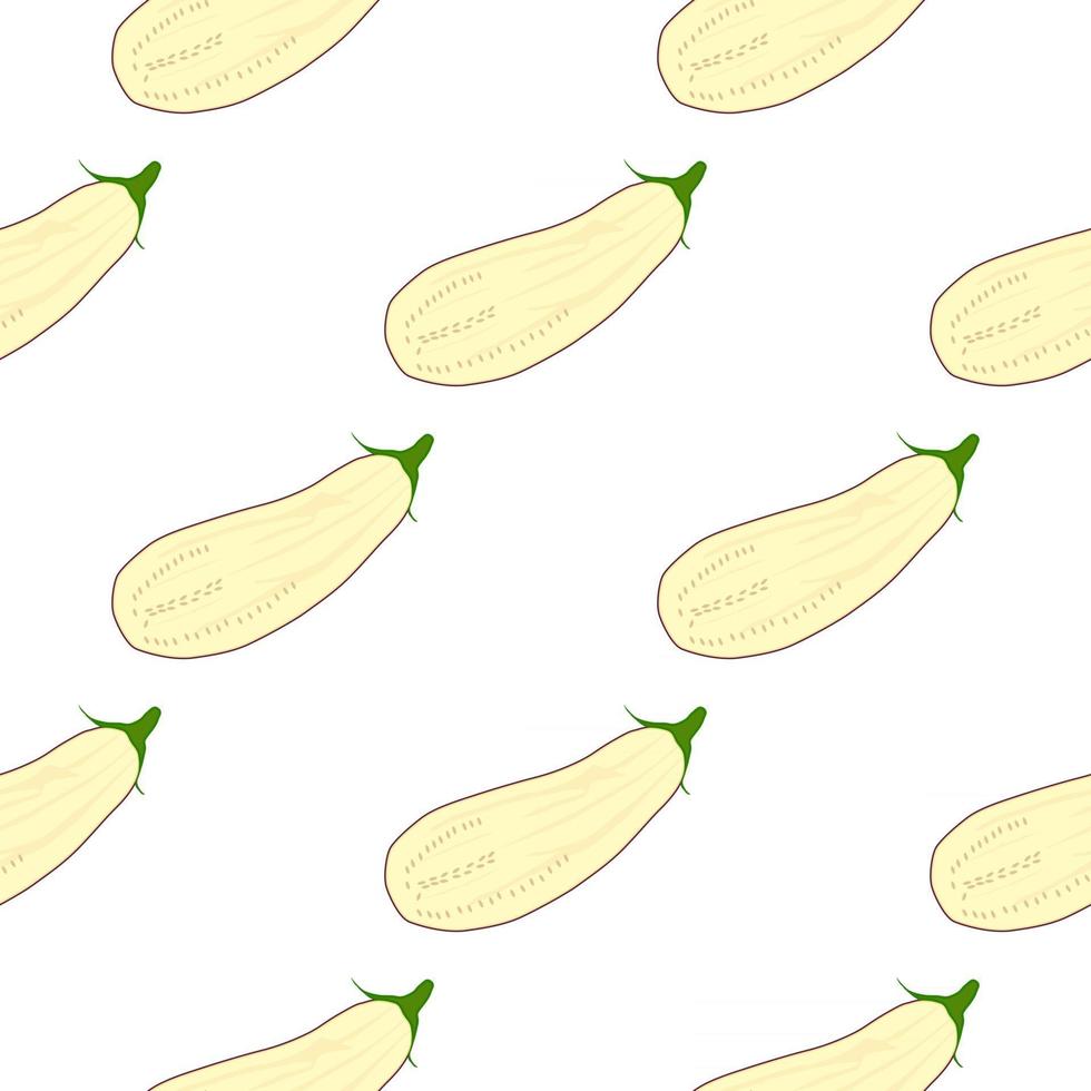 pattern eggplant, vegetable aubergine for seal vector