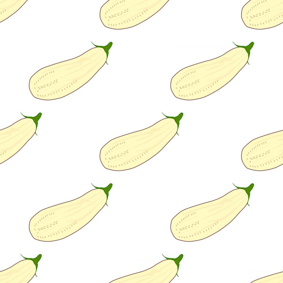 pattern eggplant, vegetable aubergine for seal vector