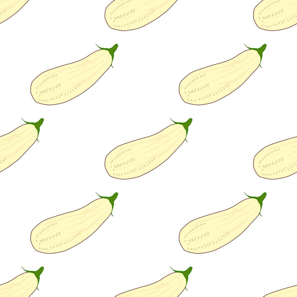 pattern eggplant, vegetable aubergine for seal vector