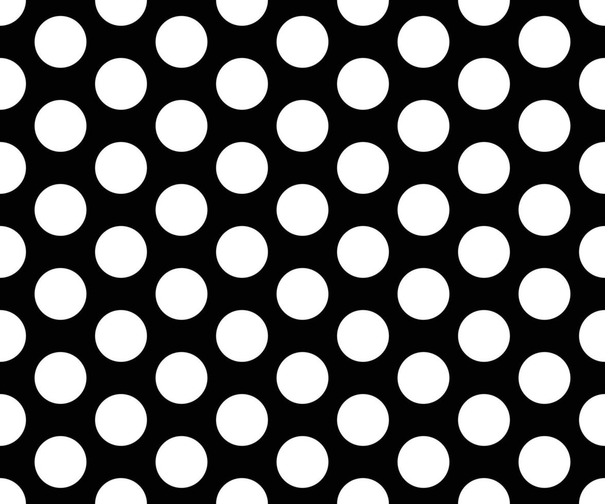 black and white polka dot pattern abstract background vector
