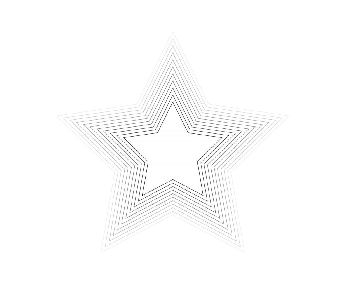 Star logo. Star lined icon, sign, symbol, Flat design, button vector