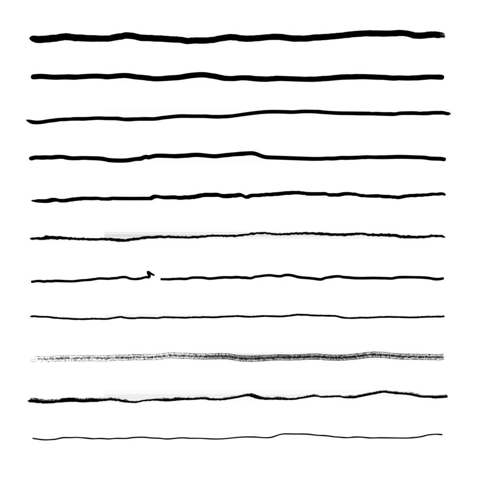 dibujado a mano líneas de patrón abstracto, trazos. pinceles vectoriales grunge. vector