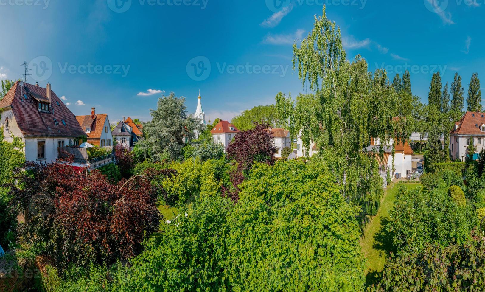 Panoramic view of the residential area of Strasbourg photo