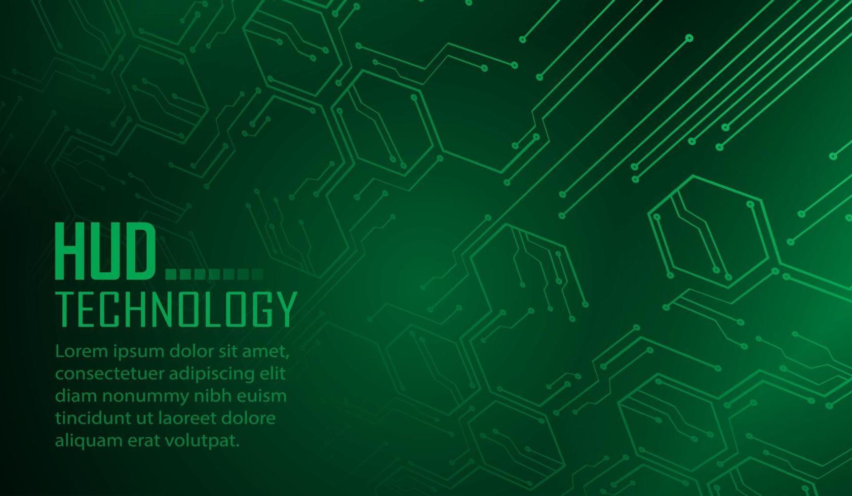 Fondo de concepto de tecnología futura de circuito cibernético vector