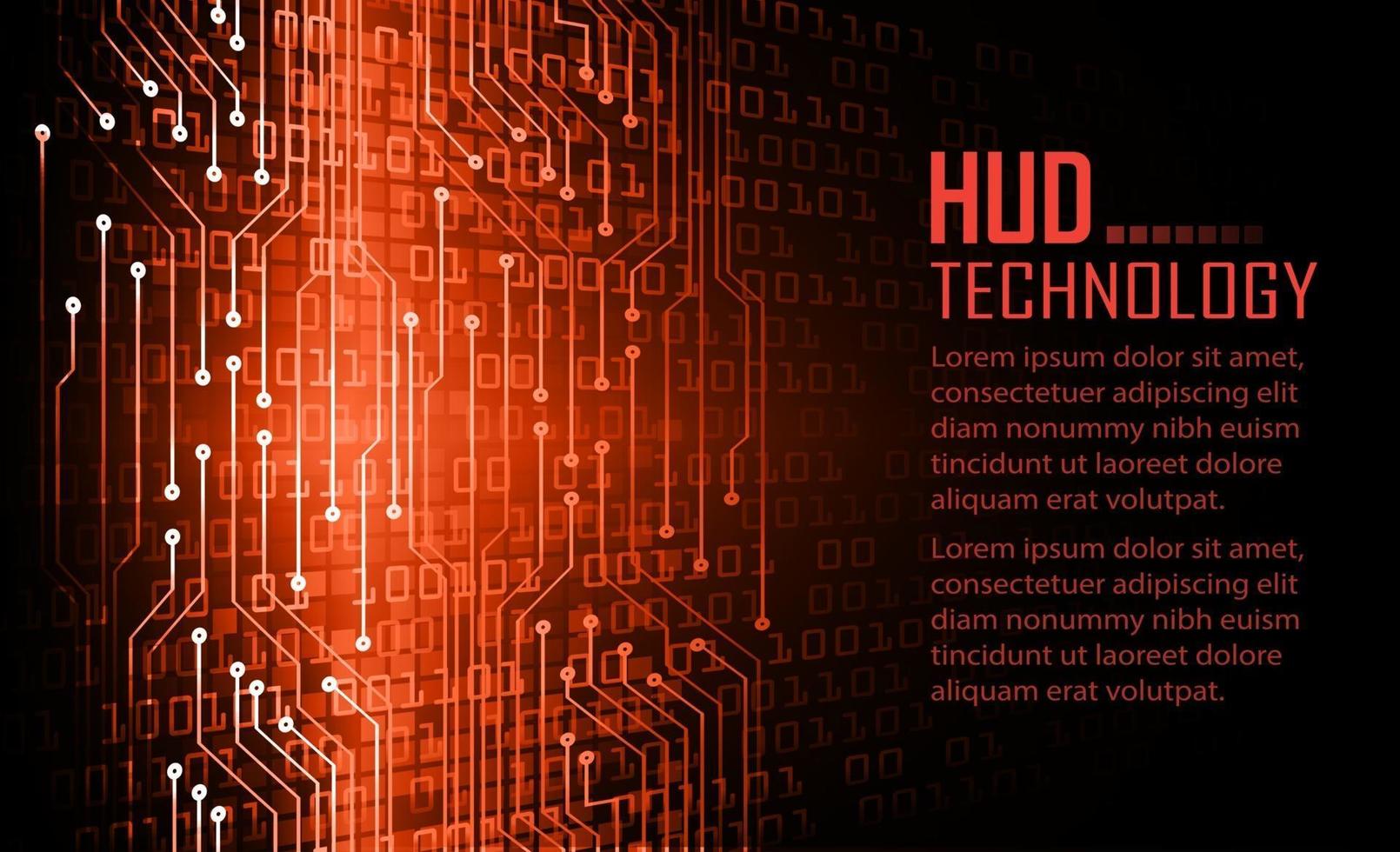 Fondo de concepto de tecnología futura de circuito cibernético vector