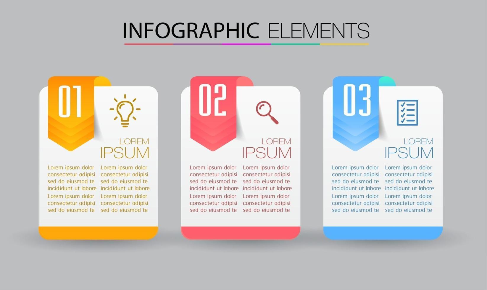 modern text box template, banner Infographics vector