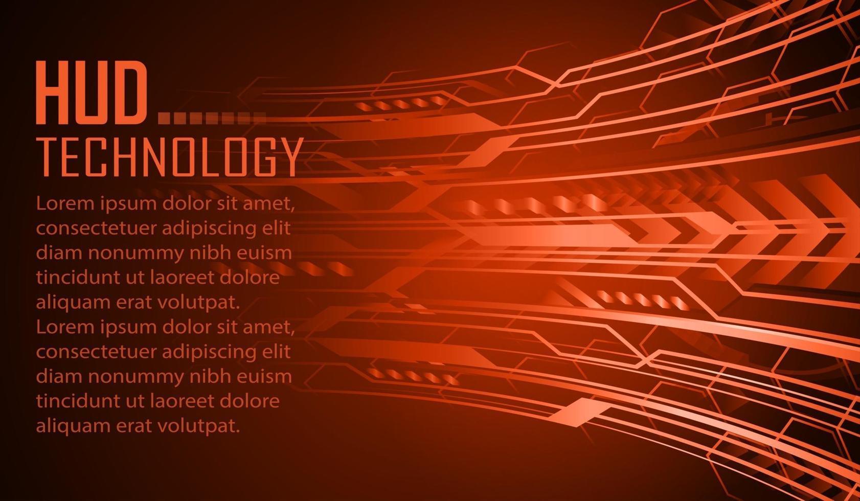 Fondo de concepto de tecnología futura de circuito cibernético vector