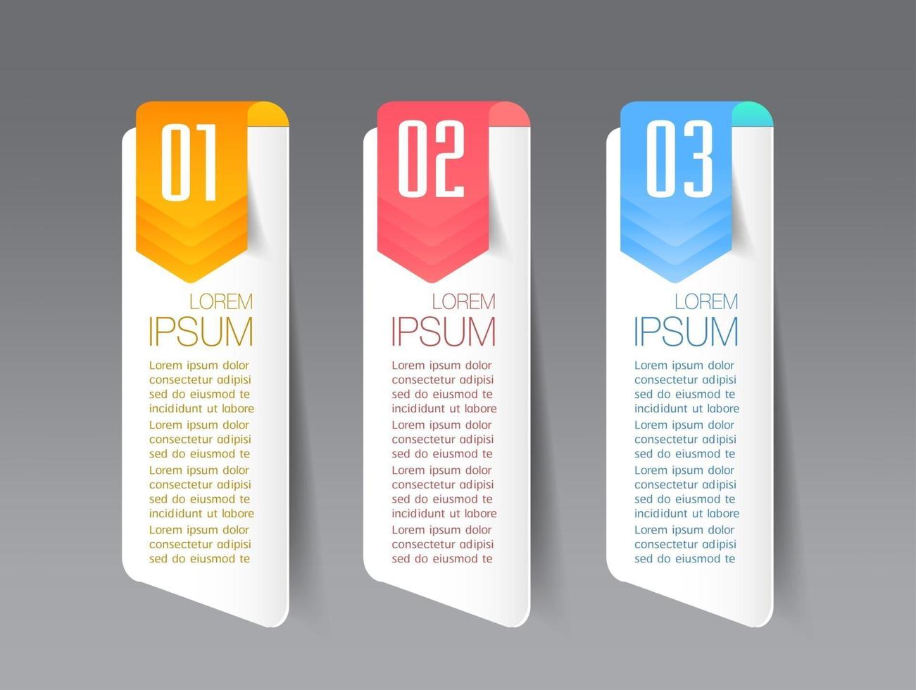 modern text box template, banner Infographics vector