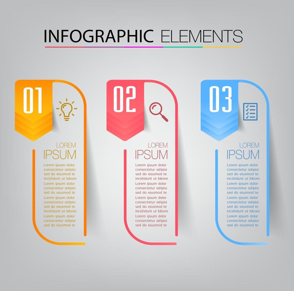 modern text box template, banner Infographics vector
