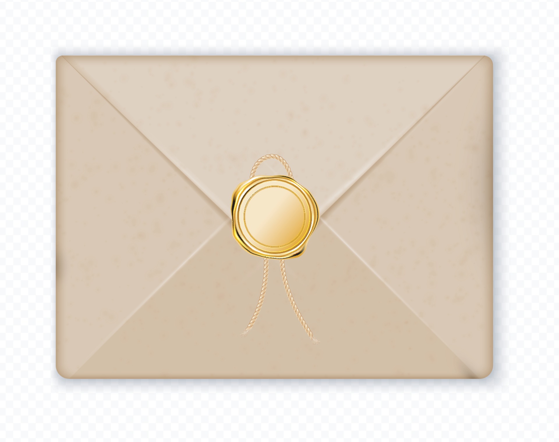 Download Blank Gold Wax Stamp On Paper Envelope Mockup 3d Rendering 2988790 Vector Art At Vecteezy