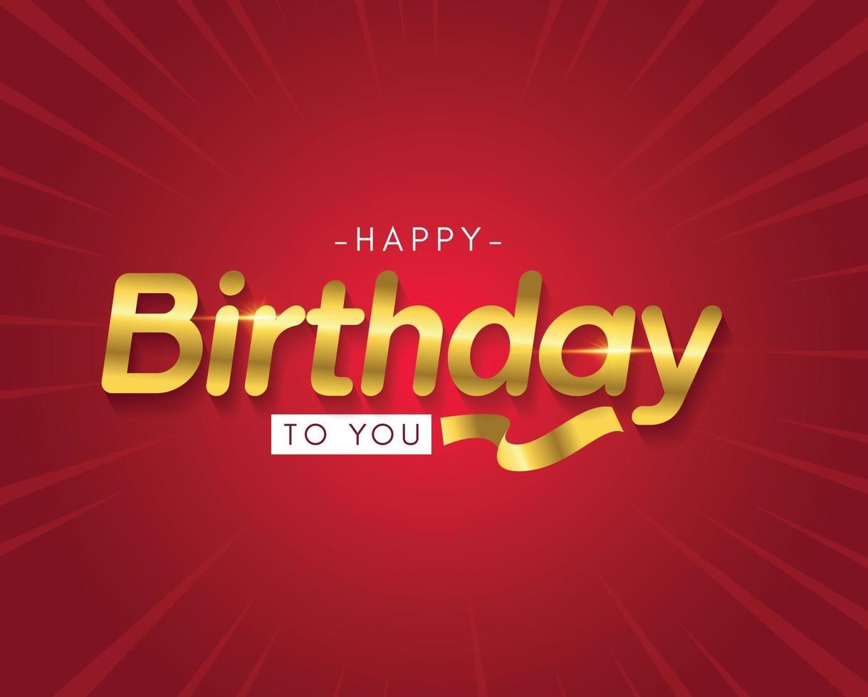 happy birthday vector design template.