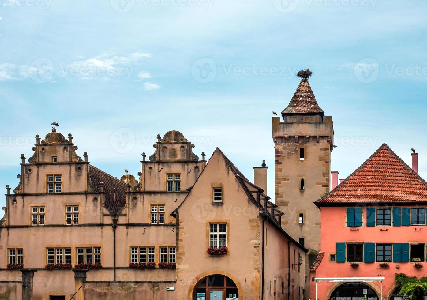 Ciudad medieval de Rouffach en Alsacia, Francia foto