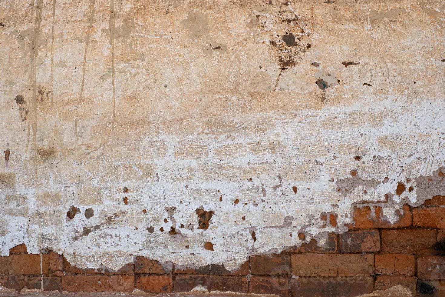 Fondo de textura de hormigón de pared de ladrillo sucio viejo foto