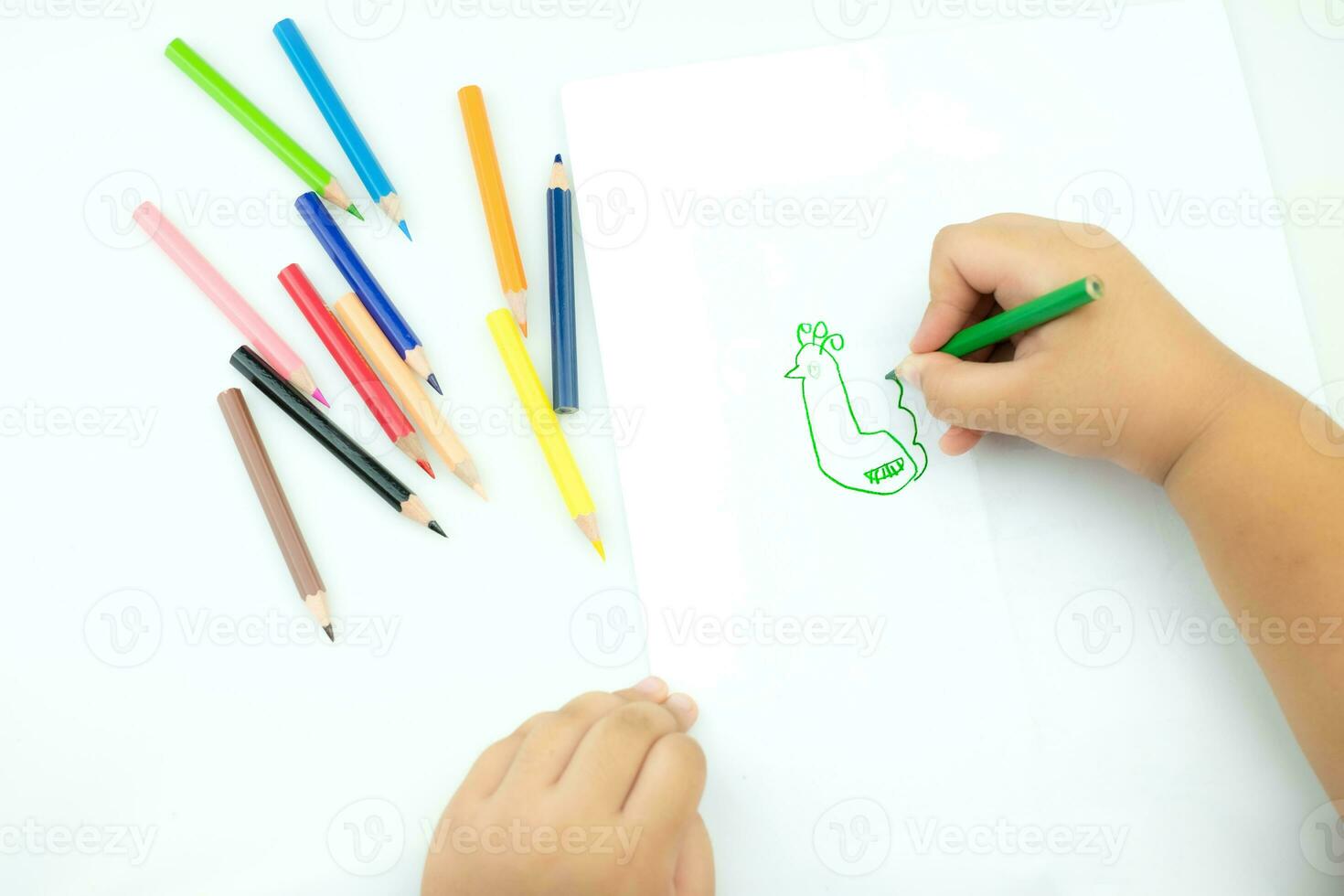 Hand Kids drawings photo