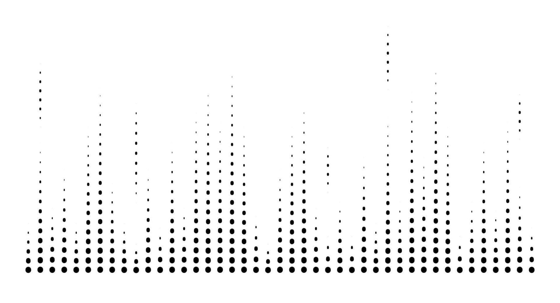 Abstract dotted equaliser. Vertical dots. Vector illustration